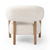 Dune Bentwood Arm Boucle Lounge Chair back view