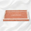 Luxury Bone Inlay Tray Orange
