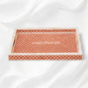 Luxury Bone Inlay Tray Orange