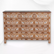 Edelweiss Flower Bone Inlay Chest of Drawers