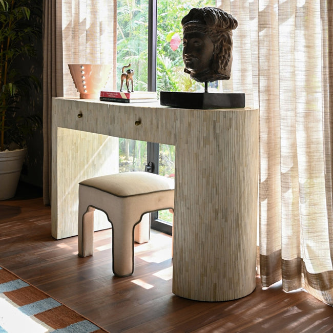 Emery Bone Inlay Console Table