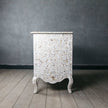 Estelle Mother of Pearl Inlay Curved Dresser White