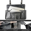 Ezra 16 Inches Hunter Leather Laptop Bag Black