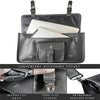 Ezra 16 Inches Hunter Leather Laptop Bag Black