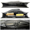 Ezra 16 Inches Hunter Leather Laptop Bag Black