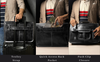 Ezra 16 Inches Hunter Leather Laptop Bag Black