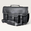 Ezra 16 Inches Hunter Leather Laptop Bag Black