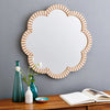 Almond Bone Inlay Flower Mirror