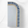 Handcrafted Bone Inlay Mirror Blue