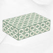 Green Moroccan Bone Inlay Box