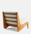 Fenn Armless Solid Wood Lounge Chair Set of 2 side profile