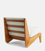 Fenn Armless Solid Wood Lounge Chair Set of 2 side profile