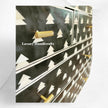 Cassettiera con 4 cassetti con intarsio in osso, design Arrow in nero