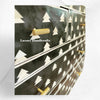 Cassettiera con 4 cassetti con intarsio in osso, design Arrow in nero