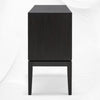 Fishscale Bone Inlay Bar Cabinet Black