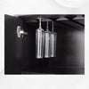 Fishscale Bone Inlay Bar Cabinet Black