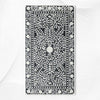 Couchtisch mit floraler Knocheneinlage, 2 Schubladen, Schwarz