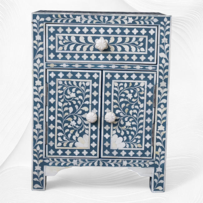 Buy Bone Inlay Bedside Table