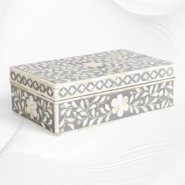 Square Bone Box Inlay Buy Bone Inlay Decorative Boxes Online – Luxury Handicraft