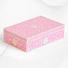 Floral Bone Inlay Box Pink