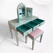 Ensemble de meuble-lavabo avec incrustation de nacre, blanc