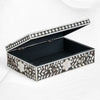 Blumenmutter von Perleneinlay Box Schwarz