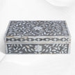 Floral Mother Of Pearl Inlay Box Grey
