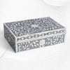 Floral Mother Of Pearl Inlay Box Grey