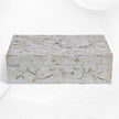 Floral Mother Of Pearl Inlay Box Ivory