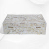 Floral Mother Of Pearl Inlay Box Ivory