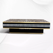 Floral Vines MOP Inlay Coffee Table Rectangle Black