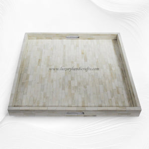 Full Bone Inlay Square Tray
