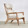 Gala High Back Wooden Lounge Chair natural frame side