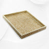 Geometric Bone Inlay Tray Mustard