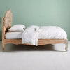 Handcarved Lotus Bed Natural 3