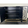 Handmade Optical Illusion Bone Inlay Sideboard Cabinet