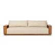 Harbour Box Frame Teak Sofa front view