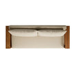 Harbour Box Frame Teak Sofa from behind