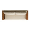 Harbour Box Frame Teak Sofa from behind