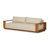 Harbour Box Frame Teak Sofa front angle