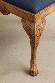 Hare Hand Carved Wooden Dining Chair carved leg detail