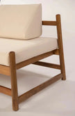 Haven Wooden Daybed Sofa frame side detail