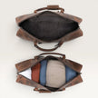 Henry Genuine Leather Duffle Bag Dark Brown