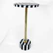 Hexa Inlay Side Table Blue