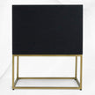 Illusion Bone Inlay Nightstand Black