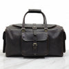 Izumi Genuine Leather Duffle Bag Dark Brown