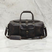 Izumi Genuine Leather Duffle Bag Dark Brown