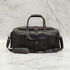 Izumi Genuine Leather Duffle Bag Dark Brown