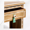 Jiya Mango Wood Inlay Bedside 1 Drawer