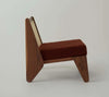 Kora Cane Back Wooden Lounge Chair side view